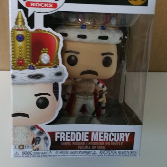Funko Pop! Rocks: Freddie Mercury King #184 - Picture 3 of 16